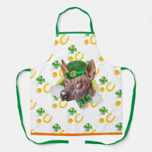 Xoloitzcuintle-Feiertagsdekoration St. Patricks Da Schürze