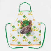 Xoloitzcuintle Holiday Decor St Patrick's Day Hund Schürze (Vorderseite)