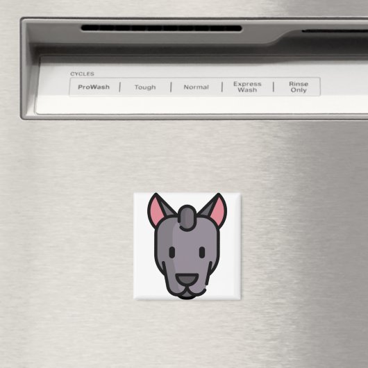 Xoloitzcuintle Magnet (In Situ (Geschirrspüler))
