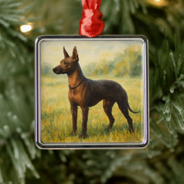 Xoloitzcuintle Ornament Aus Metall
