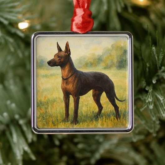 Xoloitzcuintle Ornament Aus Metall (Baum)