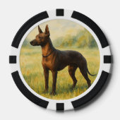 Xoloitzcuintle Pokerchips (Vorderseite)
