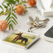 Xoloitzcuintle Schlüsselanhänger (Seite)