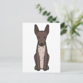 Xoloitzcuintli Cartoon Postkarte (Stehend Vorderseite)