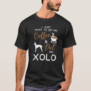 Xoloitzcuintli Docht Kaffeehalter Xmas Geburtstag T-Shirt