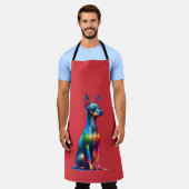 Xoloitzcuintli Dog Schürze (Getragen)