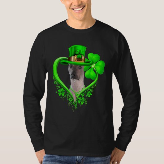 Xoloitzcuintli Dog St Patricks Day Lover Irish Sha T-Shirt (Vorderseite)