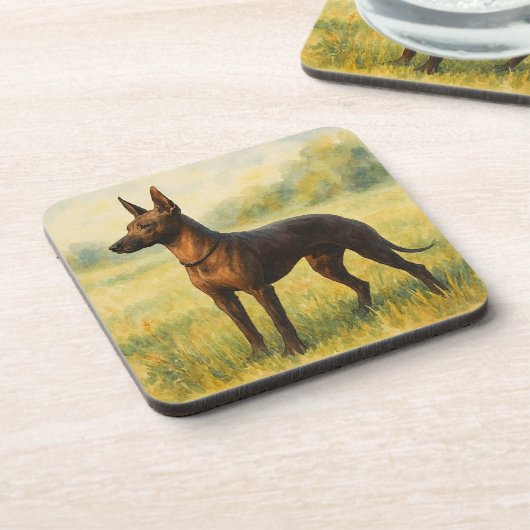 Xoloitzcuintli Getränkeuntersetzer (Linke Seite)