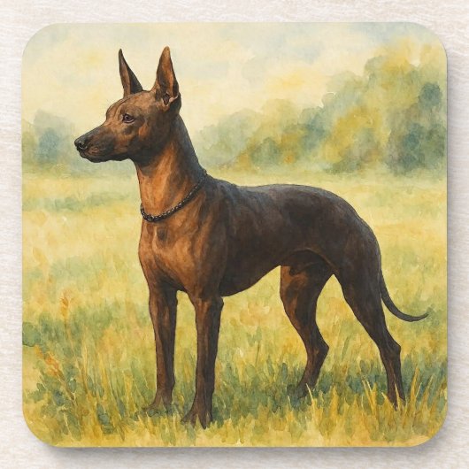 Xoloitzcuintli Getränkeuntersetzer (Vorderseite)