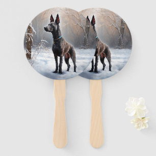 Xoloitzcuintli Lass es Weihnachten Fächer