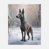 Xoloitzcuintli Lass es Weihnachten Fleecedecke (Vorderseite)