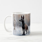 Xoloitzcuintli Lass es Weihnachten Kaffeetasse (Links)