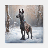 Xoloitzcuintli Lass es Weihnachten Magnet (Vorne)