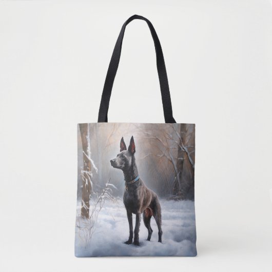 Xoloitzcuintli Lass es Weihnachten Tasche (Vorderseite)