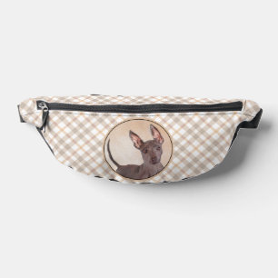 Xoloitzcuintli Malerei Haarloser Leberroter Hund K Bauchtasche
