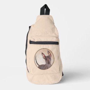 Xoloitzcuintli Malerei Haarloses Leber Roter Hund Crossbody Bag