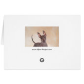 Xoloitzcuintli Malerei - Niedliche Original Dog Ar (Rückseite Horizontal)