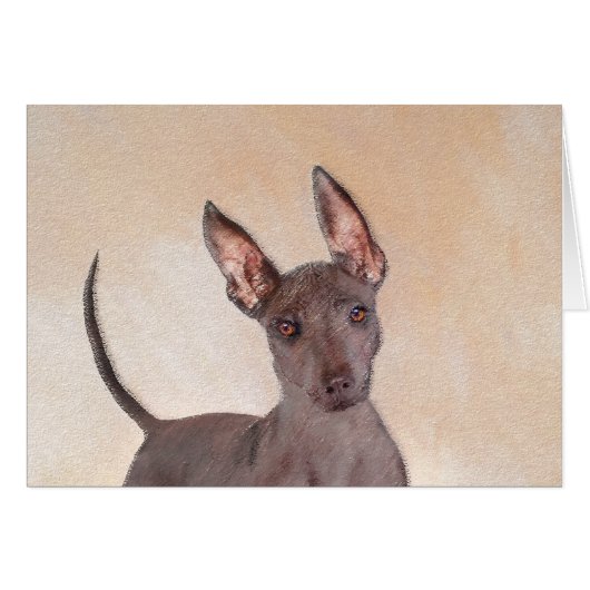 Xoloitzcuintli Malerei - Niedliche Original Dog Ar (Vorderseite (Horizontal))