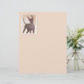 Xoloitzcuintli Malerei - Niedliche Original Dog Ar (Stehend Vorderseite)