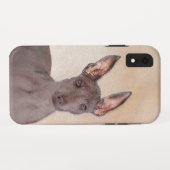 Xoloitzcuintli Malerei - Niedliche Original Dog Ar Case-Mate iPhone Hülle (Rückseite (Horizontal))