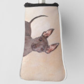 Xoloitzcuintli Malerei - Niedliche Original Dog Ar Golf Headcover (Rotieren 90)
