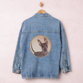 Xoloitzcuintli Malerei - Niedliche Original Dog Ar Jeansjacke (Hangar)