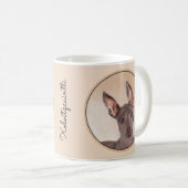 Xoloitzcuintli Malerei - Niedliche Original Dog Ar Kaffeetasse (VorderseiteRechts)