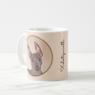 Xoloitzcuintli Malerei - Niedliche Original Dog Ar Kaffeetasse