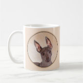 Xoloitzcuintli Malerei - Niedliche Original Dog Ar Kaffeetasse (Links)