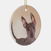 Xoloitzcuintli Malerei - Niedliche Original Dog Ar Keramik Ornament (Rechts)