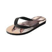 Xoloitzcuintli Malerei - Niedliche Original Dog Ar Kinderbadesandalen (Schrägansicht)