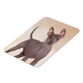 Xoloitzcuintli Malerei - Niedliche Original Dog Ar Magnet (Linke Seite)