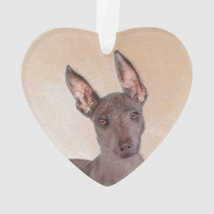 Xoloitzcuintli Malerei - Niedliche Original Dog Ar Ornament