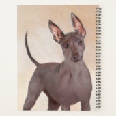 Xoloitzcuintli Malerei - Niedliche Original Dog Ar Planer (Rückseite)