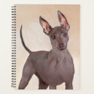 Xoloitzcuintli Malerei - Niedliche Original Dog Ar Planer
