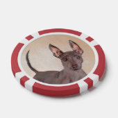 Xoloitzcuintli Malerei - Niedliche Original Dog Ar Pokerchips (Einzeln)