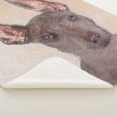 Xoloitzcuintli Malerei - Niedliche Original Dog Ar Sherpadecke (3/4)