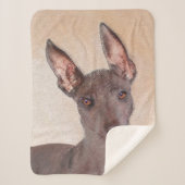 Xoloitzcuintli Malerei - Niedliche Original Dog Ar Sherpadecke (Vorderseite)