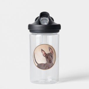 Xoloitzcuintli Malerei - Niedliche Original Dog Ar Trinkflasche