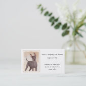 Xoloitzcuintli Malerei - Niedliche Original Dog Ar Visitenkarte (Stehend Vorderseite)