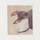 Xoloitzcuintli Malerei - Niedliche Original Dog Ar Wandteppich (Vorderseite)
