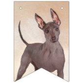 Xoloitzcuintli Malerei - Niedliche Original Dog Ar Wimpelkette (Dritte Fahne)