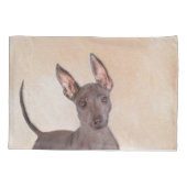 Xoloitzcuintli Malerei - Niedliche Original Hunde  Kissenbezug (Rückseite)