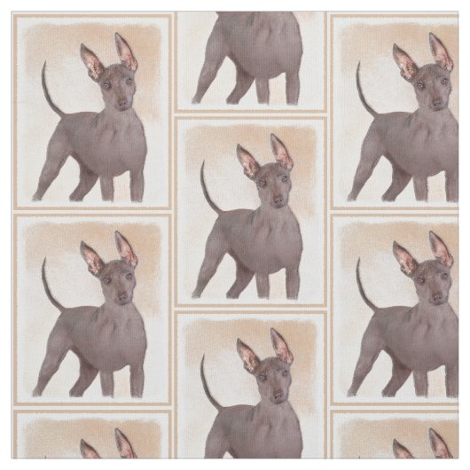 Xoloitzcuintli Malerei - Niedliche Original Hunde  Stoff (Muster)