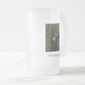 Xoloitzcuintli Mattglas Bierglas (VorderseiteRechts)