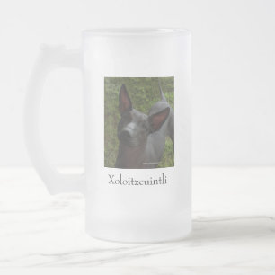 Xoloitzcuintli Mattglas Bierglas
