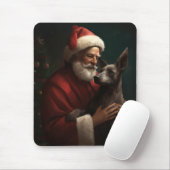 Xoloitzcuintli mit dem Weihnachtsmann Weihnachten Mousepad (Mit Mouse)
