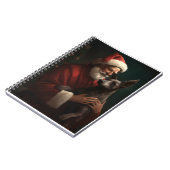 Xoloitzcuintli mit dem Weihnachtsmann Weihnachten Notizblock (Linke Seite)