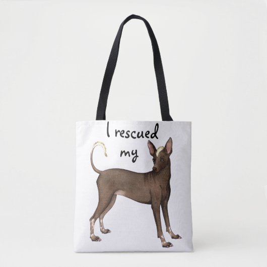 Xoloitzcuintli Rettung Tasche (Vorderseite)