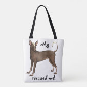 Xoloitzcuintli Rettung Tasche (Rückseite)